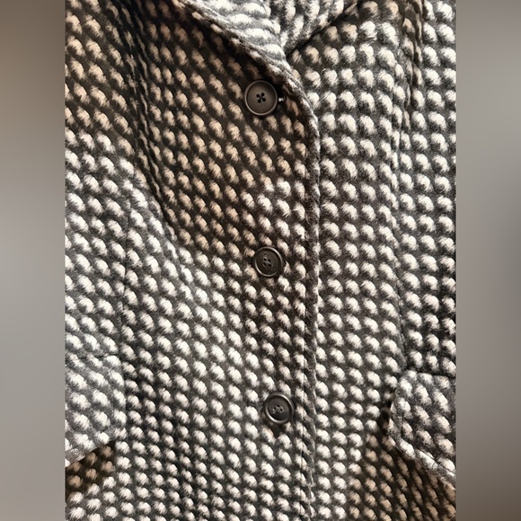 Tocca Black and White Pea Coat - Picture 5 of 7